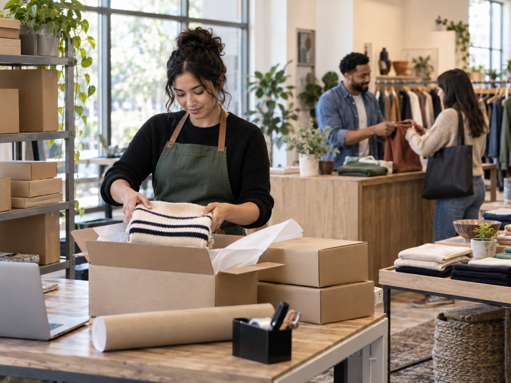 Omnichannel retail operating scene