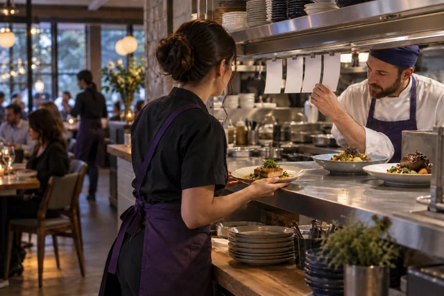 Restaurant payment and service environment.
